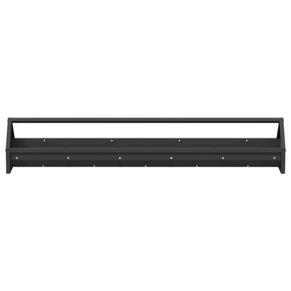 Chicken Feeding Trough Black 108 x 20.5 x 20 cm