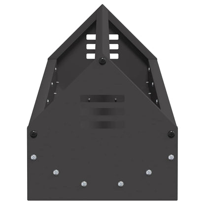 Chicken Feeding Trough Black 108 x 20.5 x 20 cm