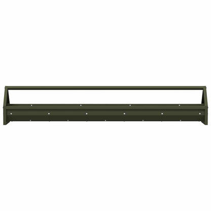Chicken Feeding Trough Olive Green 108 x 20.5 x 20 cm