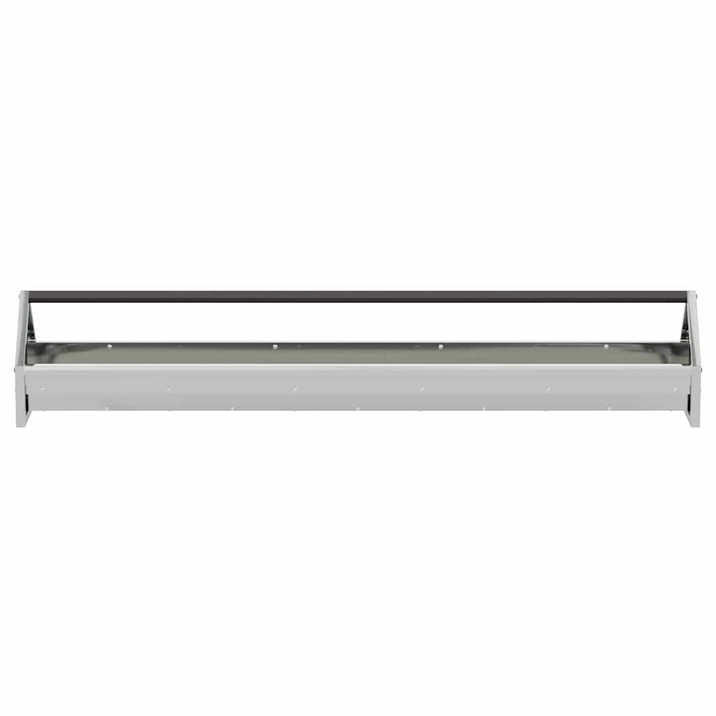 Chicken Feeding Trough Silver 108 x 20.5 x 20 cm