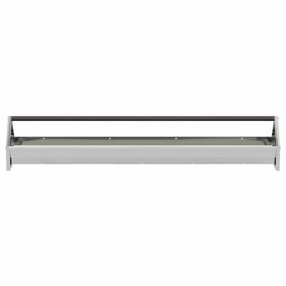 Chicken Feeding Trough Silver 108 x 20.5 x 20 cm 5 kg