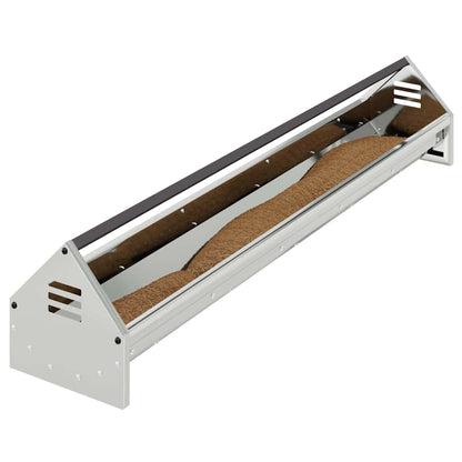 Chicken Feeding Trough Silver 108 x 20.5 x 20 cm 5 kg
