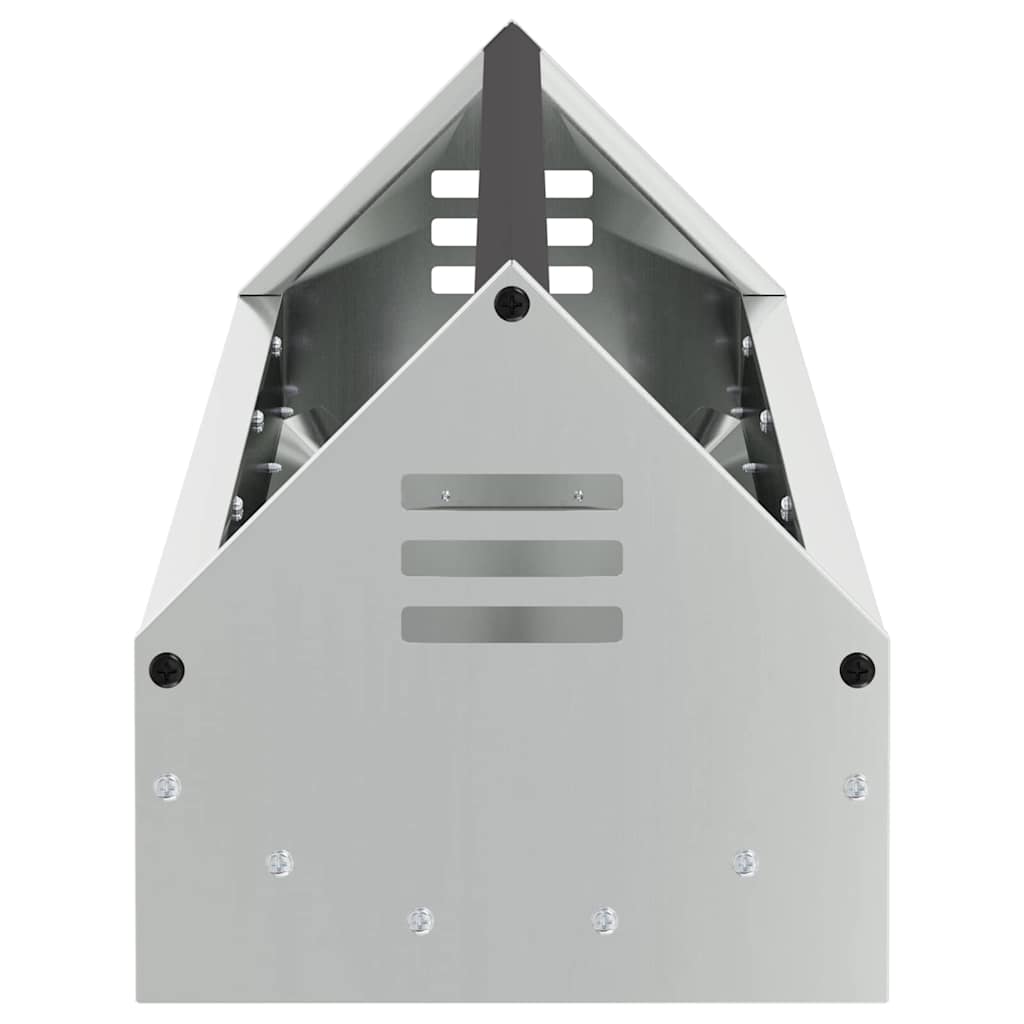 Chicken Feeding Trough Silver 108 x 20.5 x 20 cm 5 kg