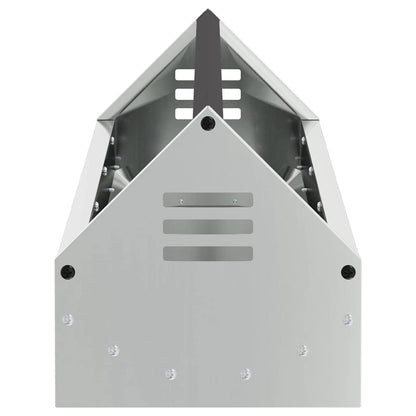 Chicken Feeding Trough Silver 108 x 20.5 x 20 cm 5 kg