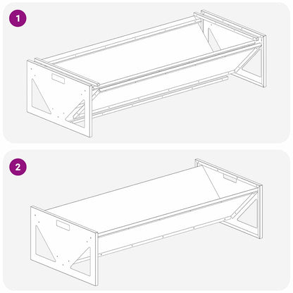 Livestock Feeding Trough Black 108 x 50 x 28 cm