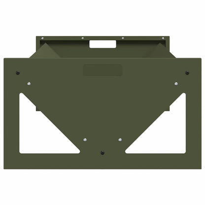 Livestock Feeding Trough Olive Green 108 x 50 x 28 cm