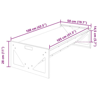 Livestock Feeding Trough Olive Green 108 x 50 x 28 cm