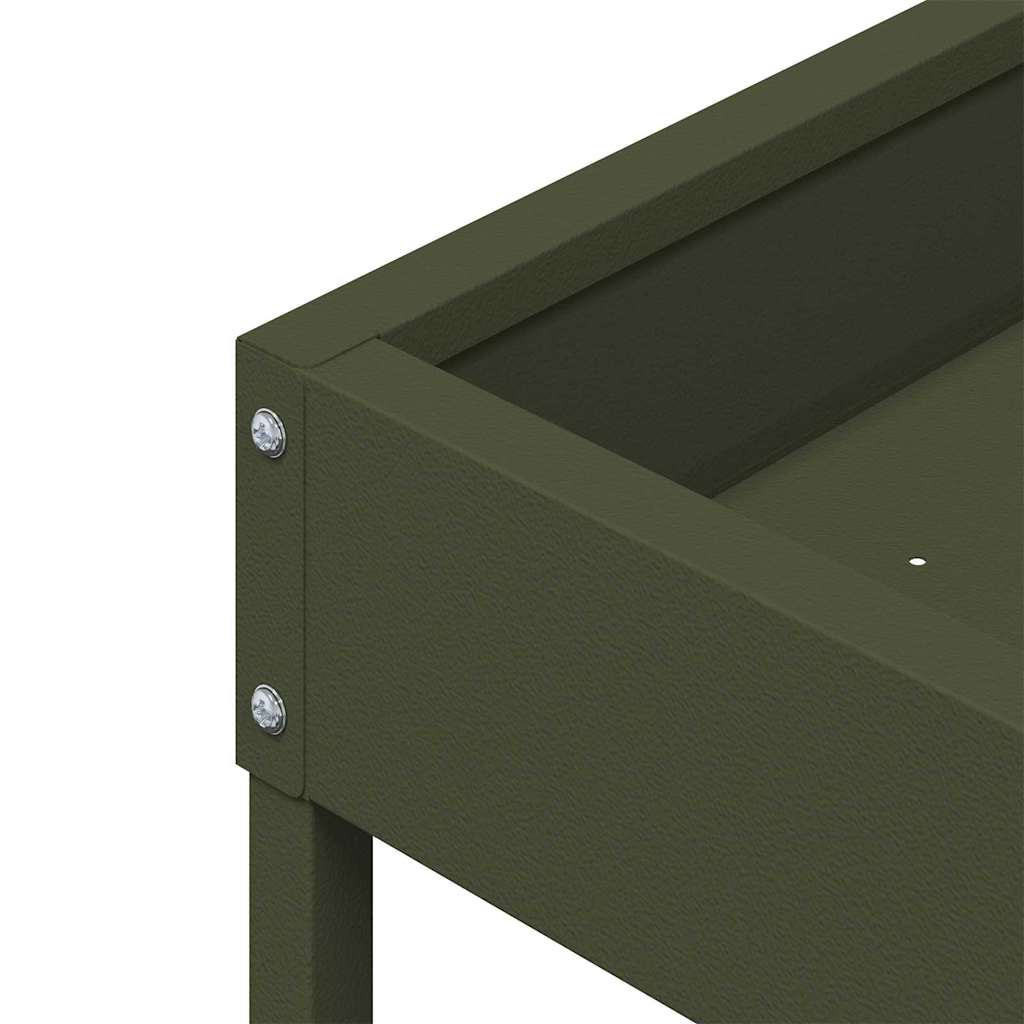 Bird Feeder Olive Green 34 x 26 x 16 cm Cold-Rolled Steel