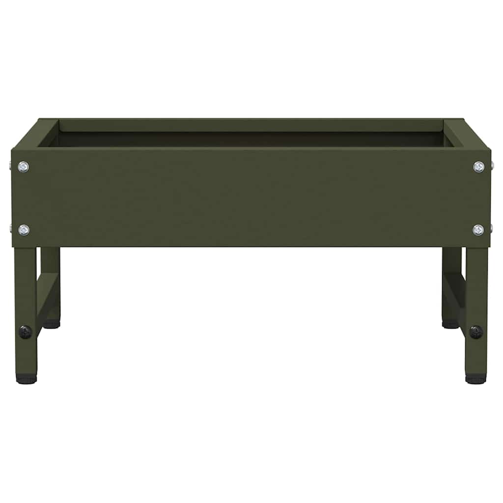 Bird Feeder Olive Green 34 x 26 x 16 cm Cold-Rolled Steel