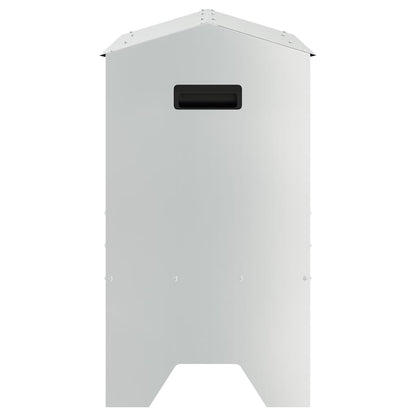 Livestock Feeding Trough Silver 79 x 35 x 62 cm