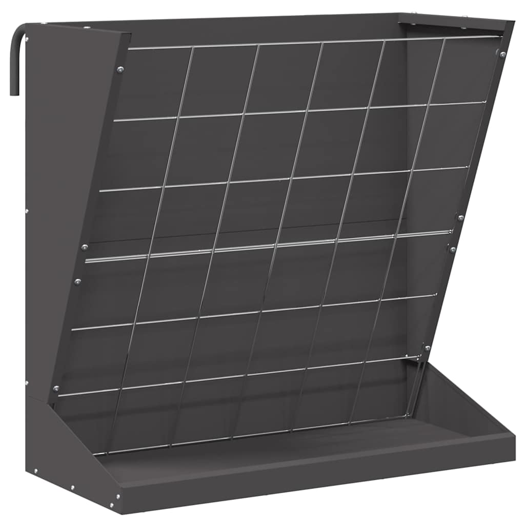 Hay Feeder Black 71 x 33 x 70 cm Cold-Rolled Steel