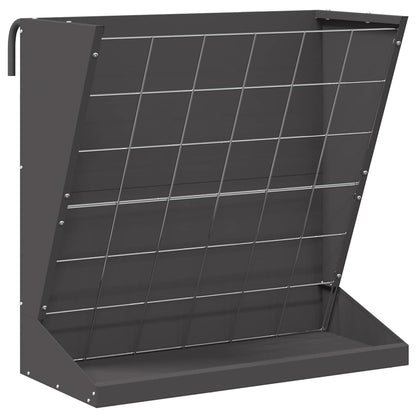 Hay Feeder Black 71 x 33 x 70 cm Cold-Rolled Steel