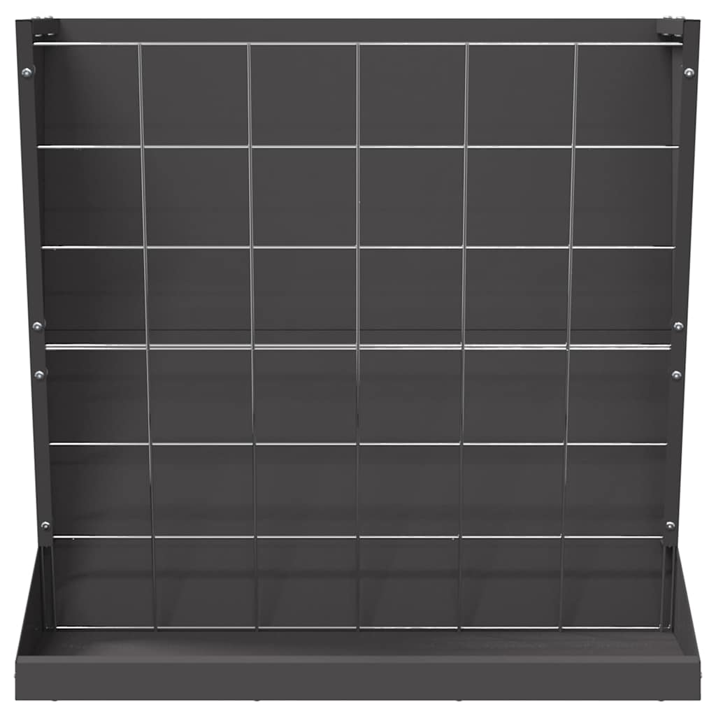 Hay Feeder Black 71 x 33 x 70 cm Cold-Rolled Steel