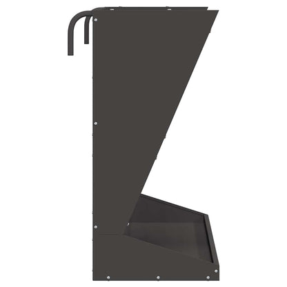 Hay Feeder Black 71 x 33 x 70 cm Cold-Rolled Steel