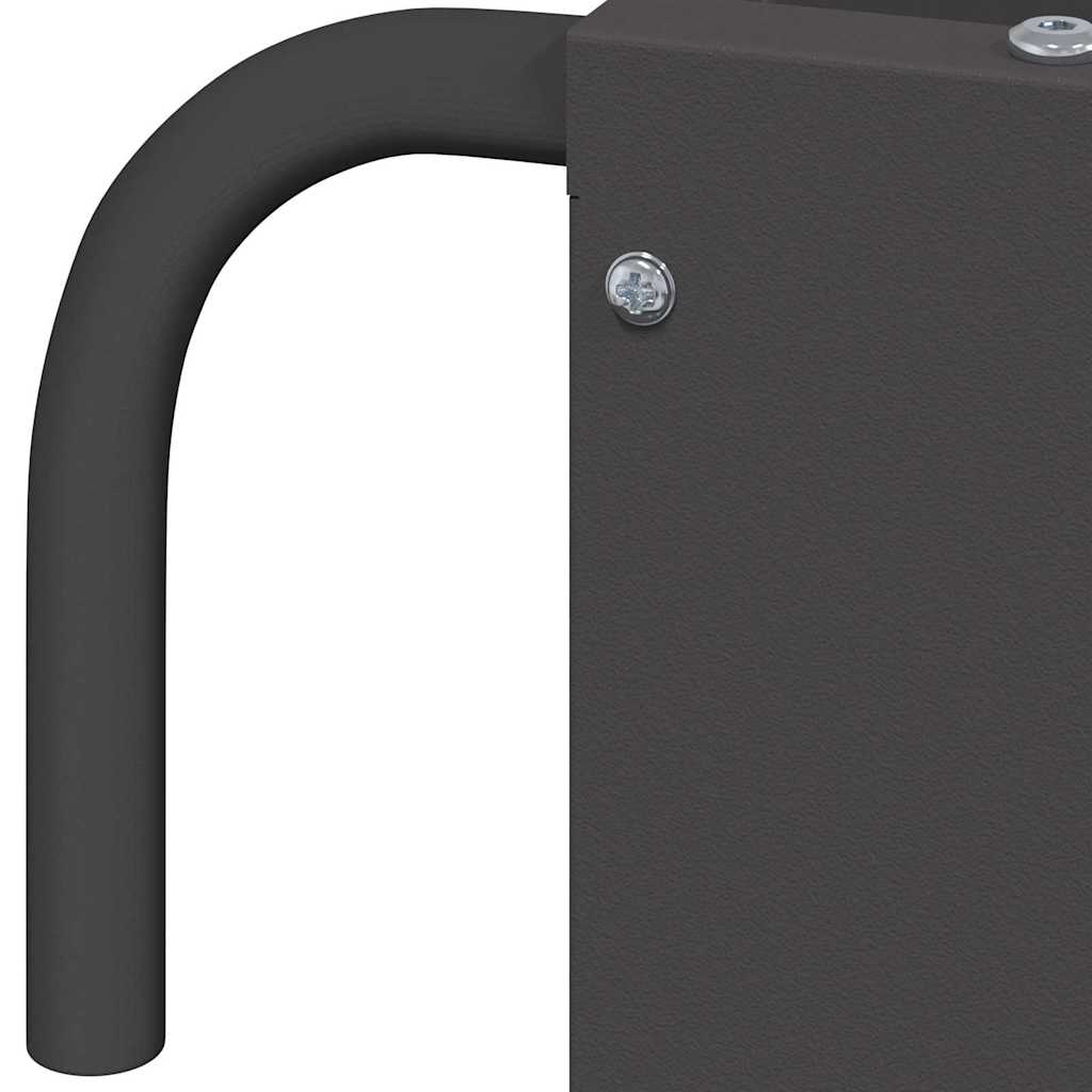 Hanging Hay Feeder Black 61 x 33 x 66 cm Cold-Rolled Steel