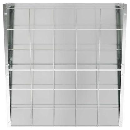 Hanging Hay Feeder Silver 61 x 33 x 66 cm Galvanised Steel