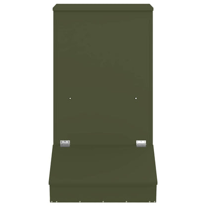 Pig Feeder Olive Green 55 x 51 x 91.5 cm Cold-Rolled Steel