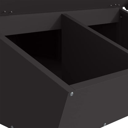 Pig Feeder Black 82 x 51 x 91.5 cm Cold-Rolled Steel
