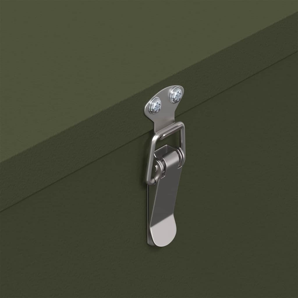 Chicken Feeder Olive Green 40.5 x 25 x 38 cm Cold-Rolled Steel