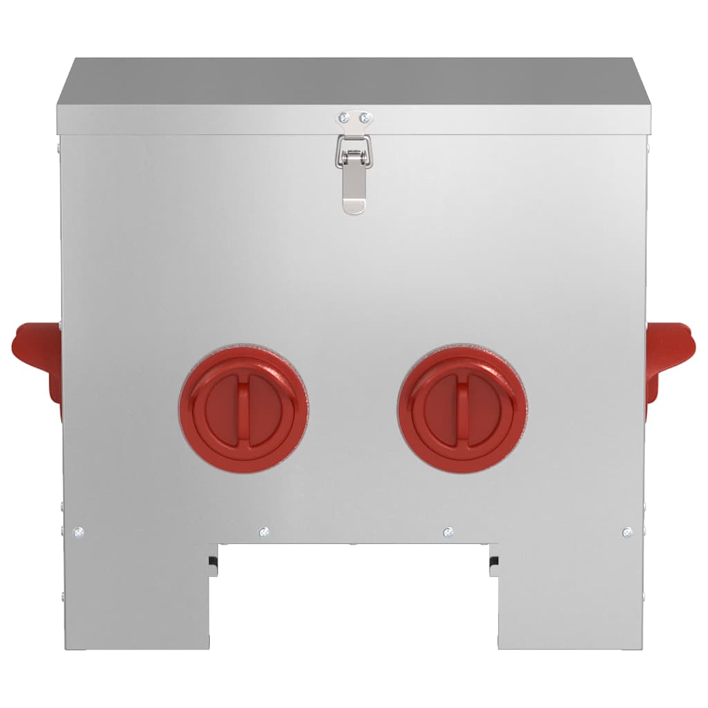 Chicken Feeder Silver 40.5 x 25 x 38 cm Galvanised Steel