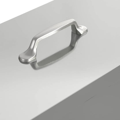 Chicken Feeder Silver 41.5 x 20.5 x 33 cm Galvanised Steel