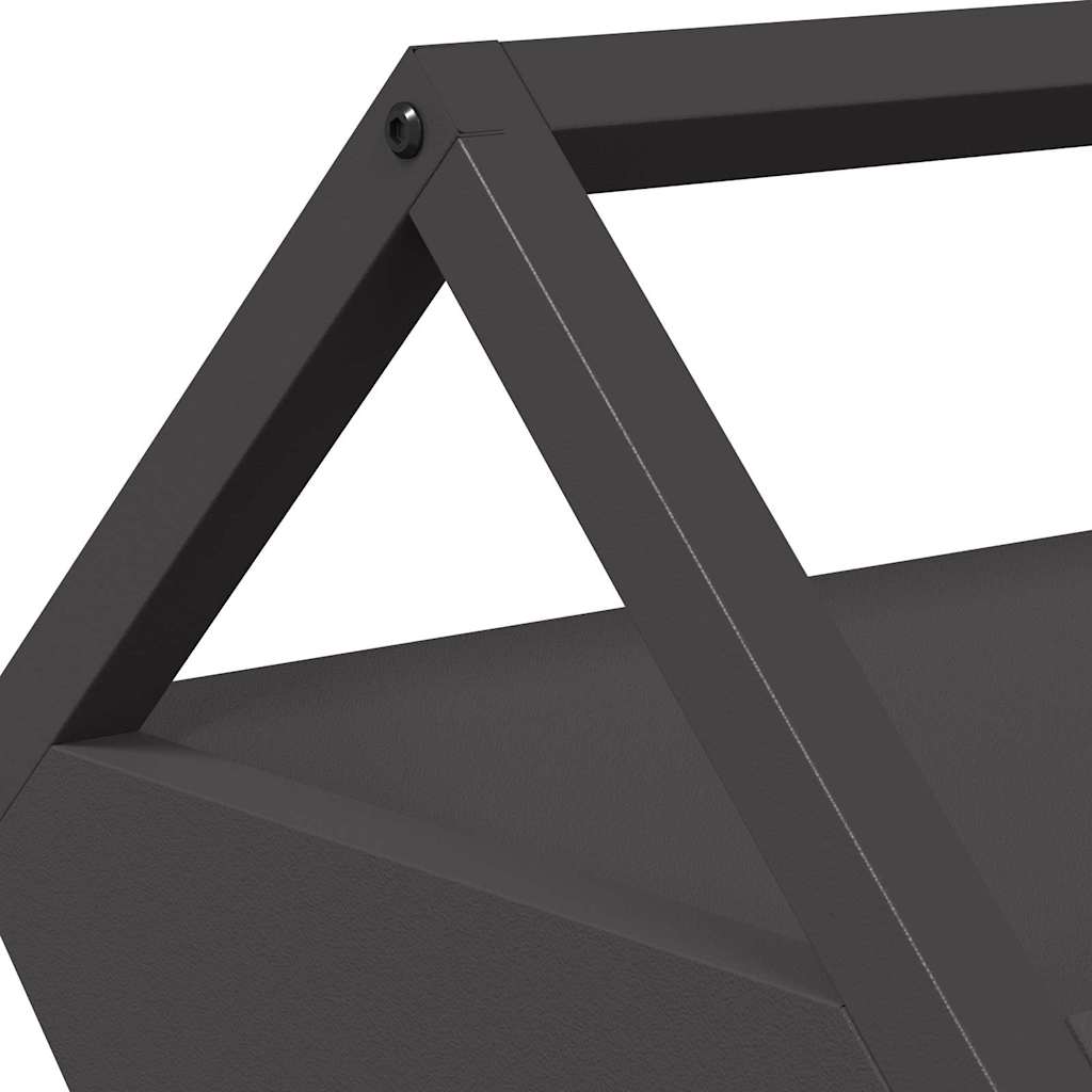 Livestock Feeding Trough Black 111 x 76 x 38 cm