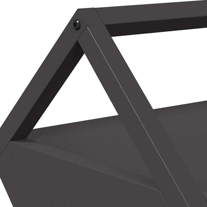 Livestock Feeding Trough Black 111 x 76 x 38 cm