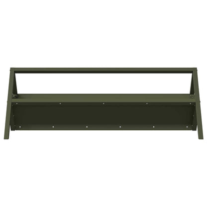 Livestock Feeding Trough Olive Green 111 x 76 x 38 cm