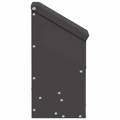 Chicken Feeder Black 21 x 16 x 33 cm Cold-Rolled Steel
