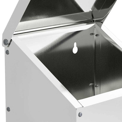 Chicken Feeder Silver 21 x 16 x 33 cm Galvanised Steel