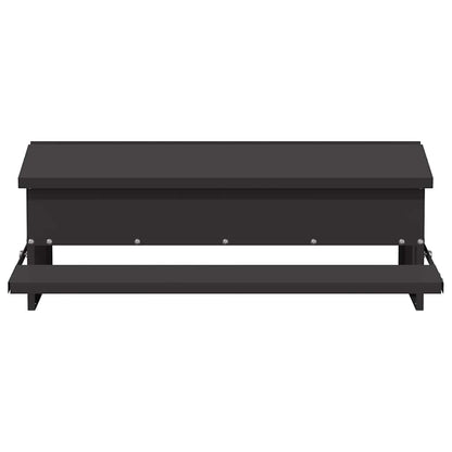 Chicken Treadle Feeder Black 75 x 53 x 20.5 cm
