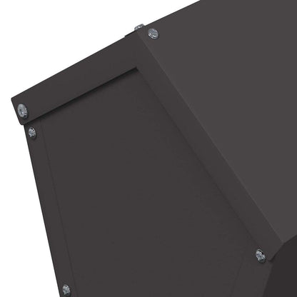 Chicken Feeder Black 30 x 30 x 39 cm Cold-Rolled Steel