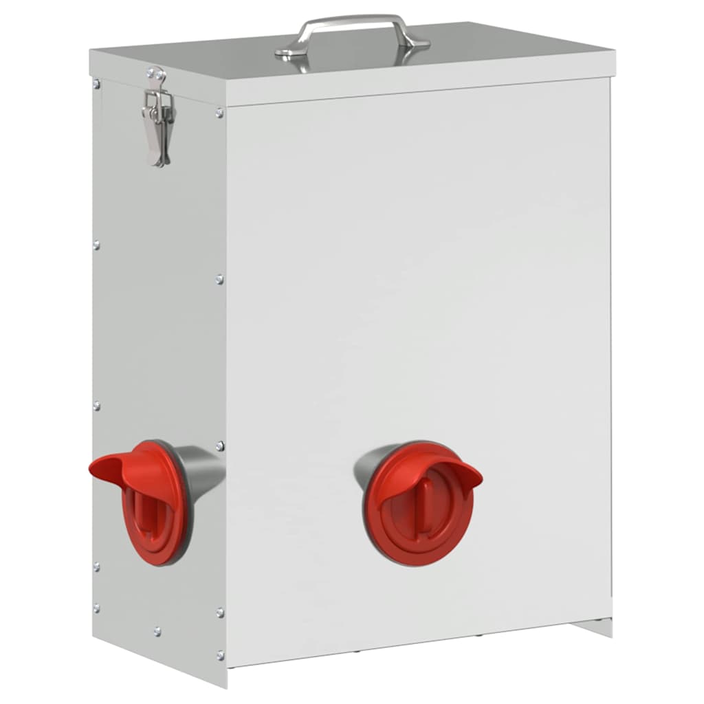 Chicken Feeder Silver 32.5 x 20.5 x 43 cm 25 kg