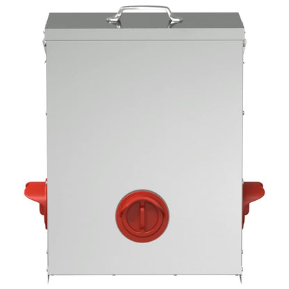 Chicken Feeder Silver 32.5 x 20.5 x 43 cm 25 kg