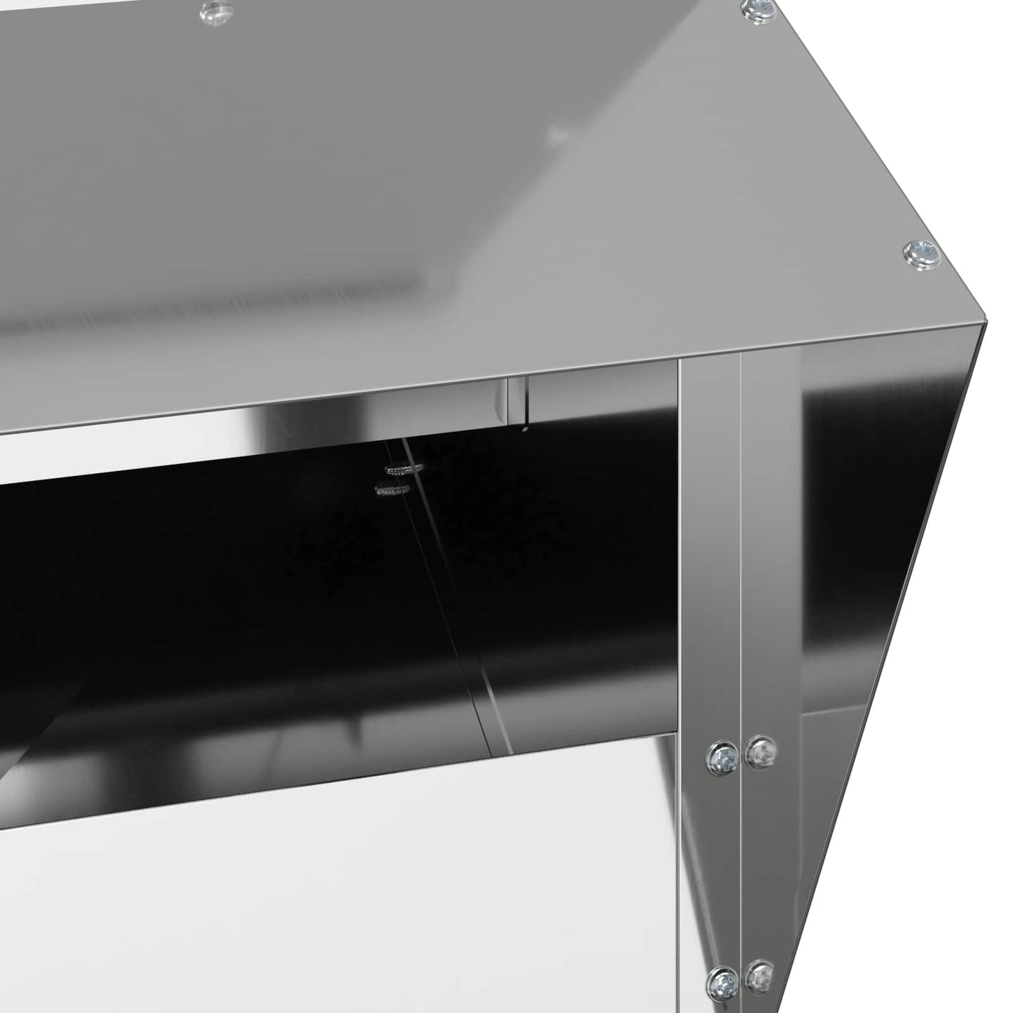 Chicken Feeder Silver 35 x 30.5 x 43.5 cm Galvanised Steel