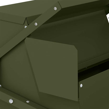 Chicken Treadle Feeder Olive Green 50 x 40 x 29 cm