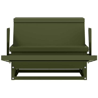 Chicken Treadle Feeder Olive Green 50 x 40 x 29 cm