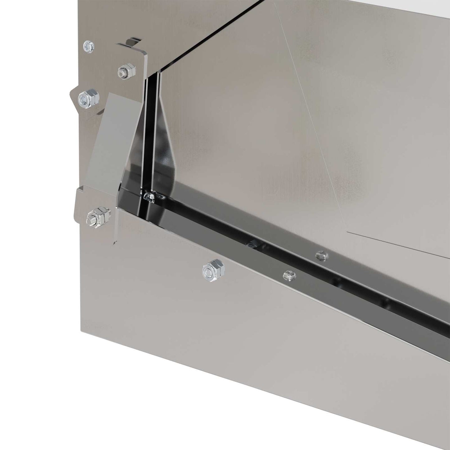 Chicken Treadle Feeder Silver 50 x 40 x 29 cm Galvanised Steel