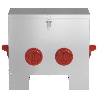 Chicken Feeder 2 Silver 40.5 x 25 x 38 cm 20 kg