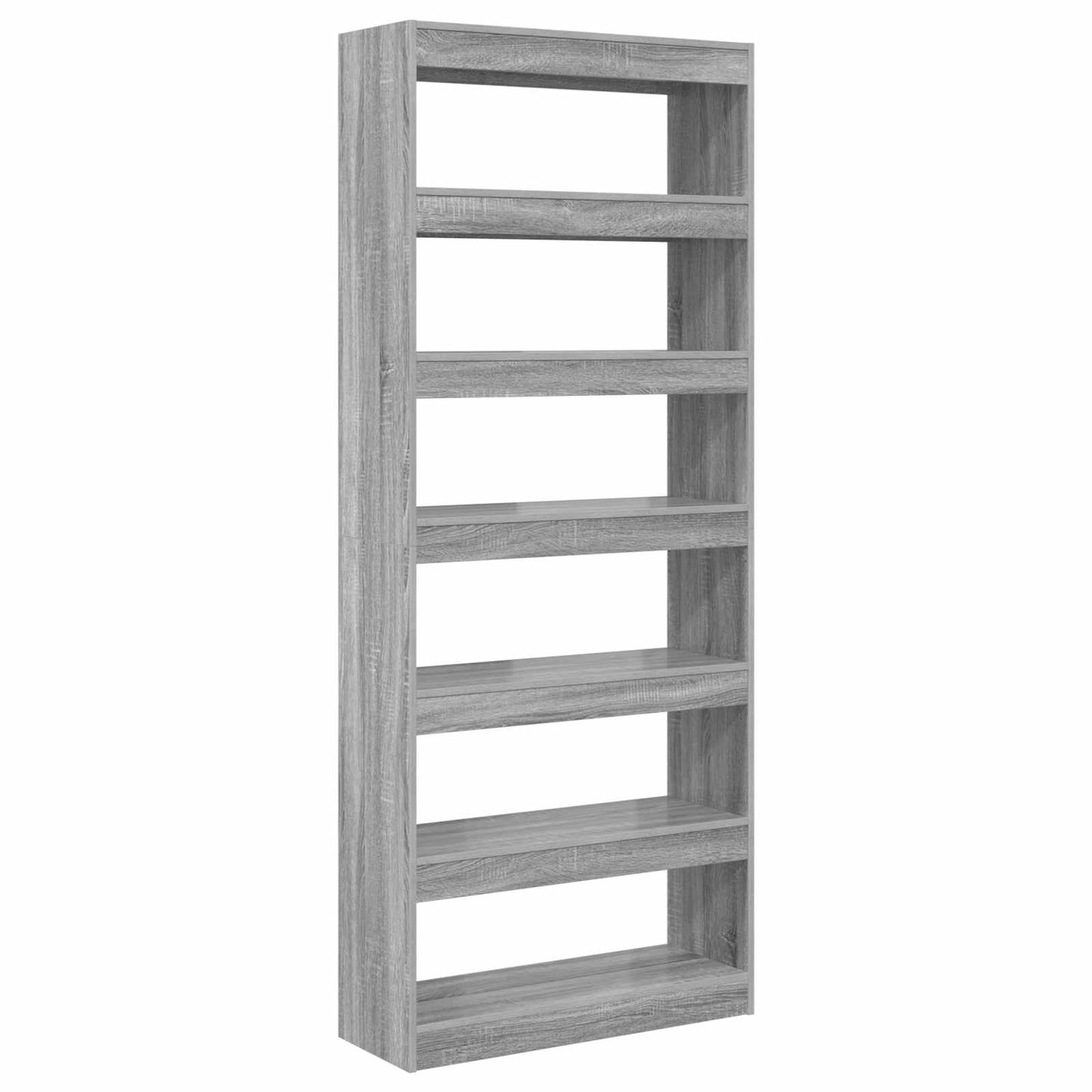 Book Cabinet Grey Sonoma 80 x 30 x 198 cm Engineered Wood