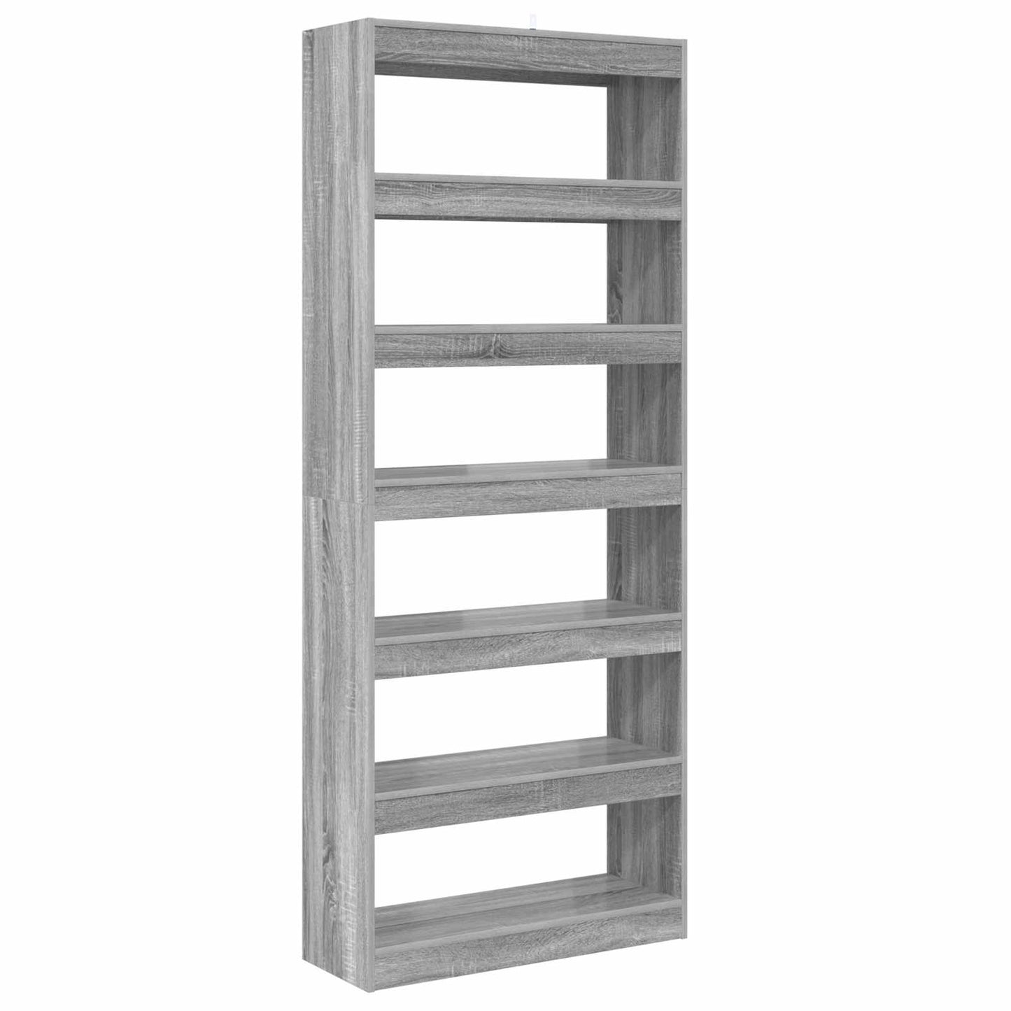 Book Cabinet Grey Sonoma 80 x 30 x 198 cm Engineered Wood