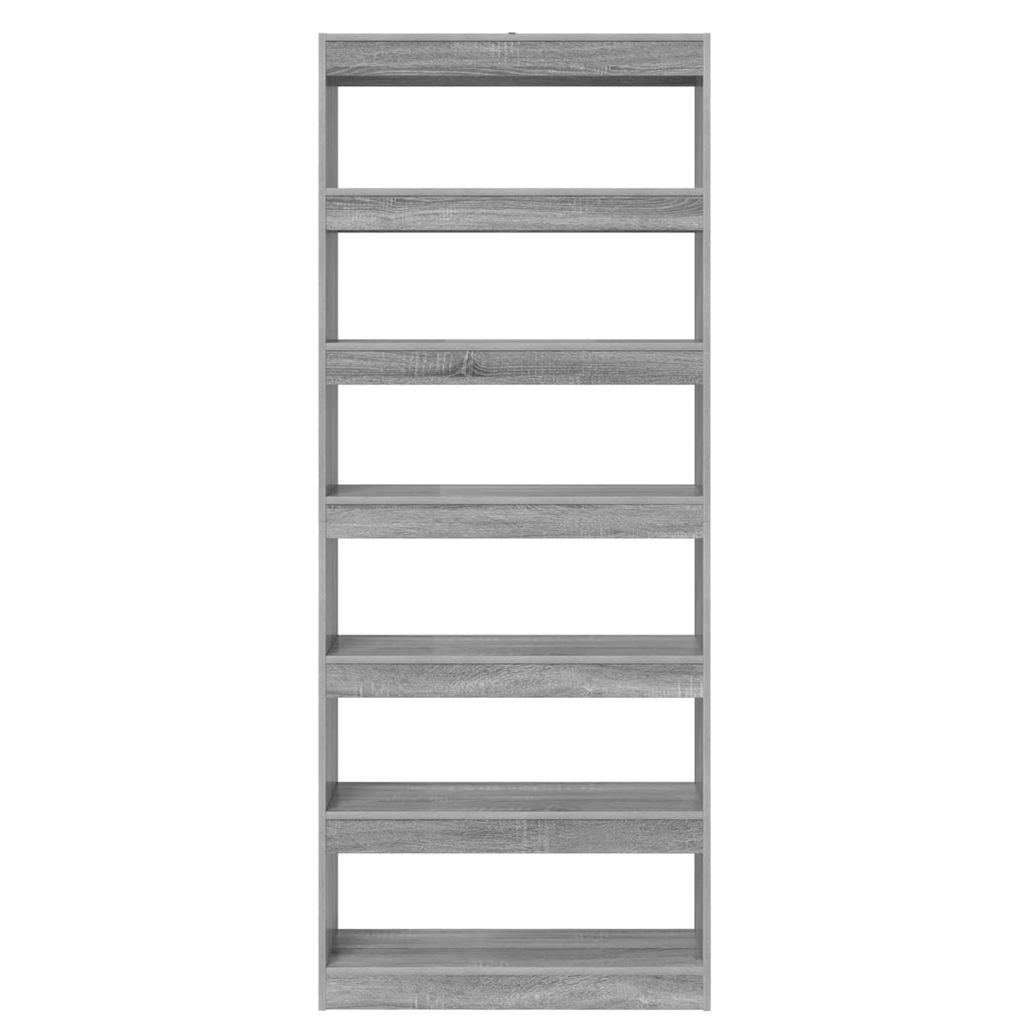 Book Cabinet Grey Sonoma 80 x 30 x 198 cm Engineered Wood