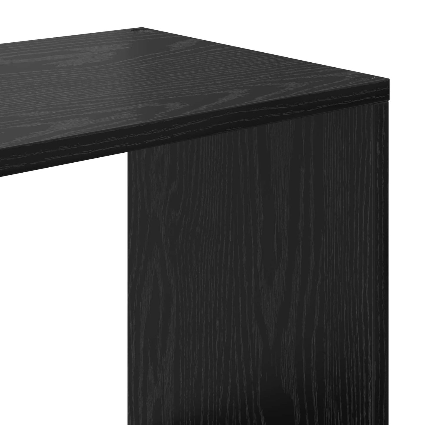 Book Cabinet Black Oak 132 x 29 x 141.5 cm Engineered Wood