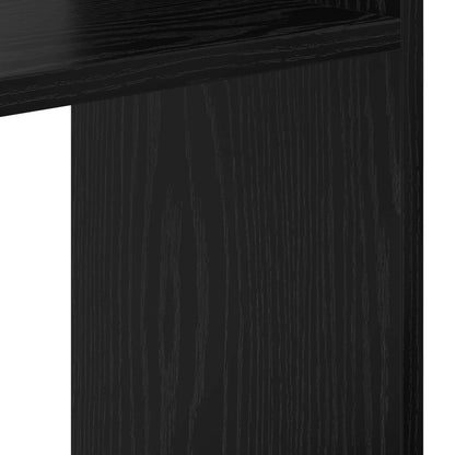 Book Cabinet 9-Tier 92 x 29 x 188 cm Engineered Wood Black Oak