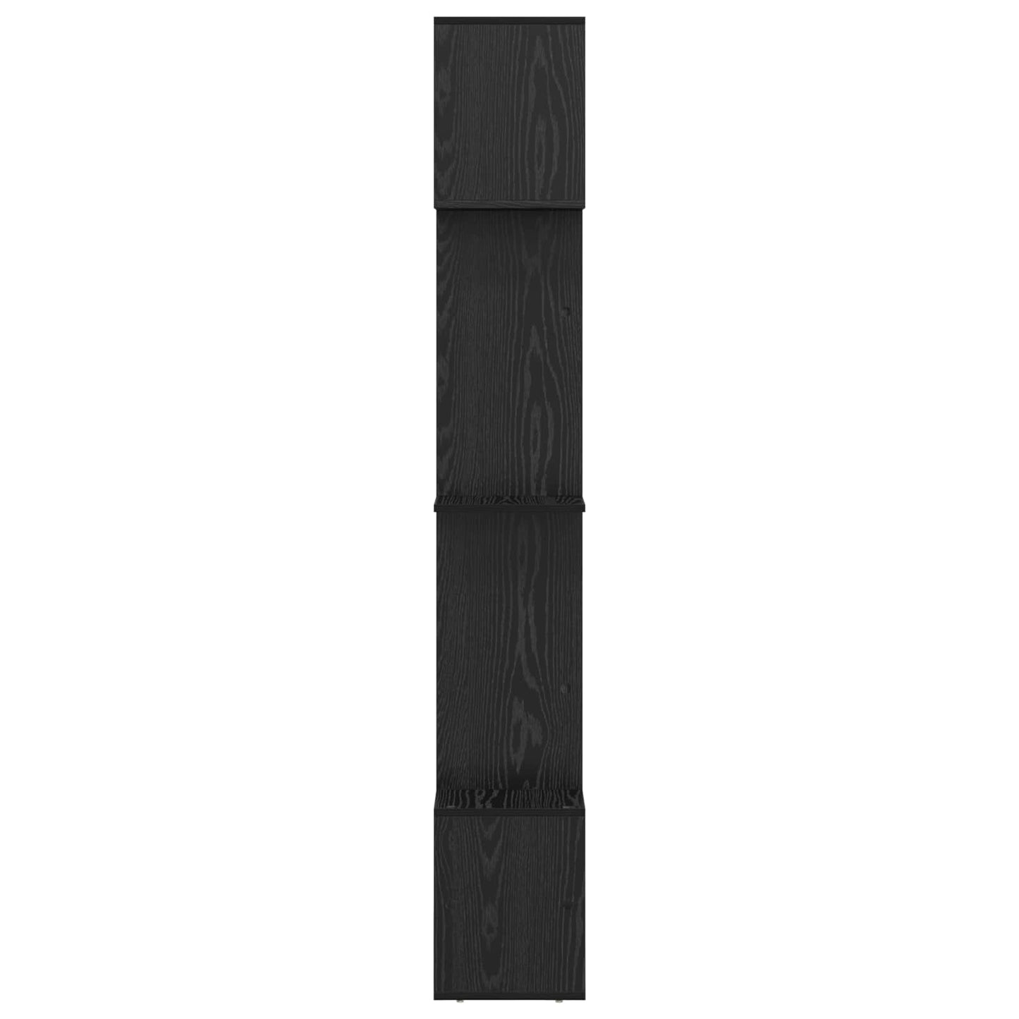 Book Cabinet 9-Tier 92 x 29 x 188 cm Engineered Wood Black Oak