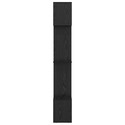 Book Cabinet 9-Tier 92 x 29 x 188 cm Engineered Wood Black Oak