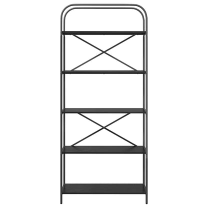 Bookshelf Black Oak 80 x 30 x 183 cm Engineered wood