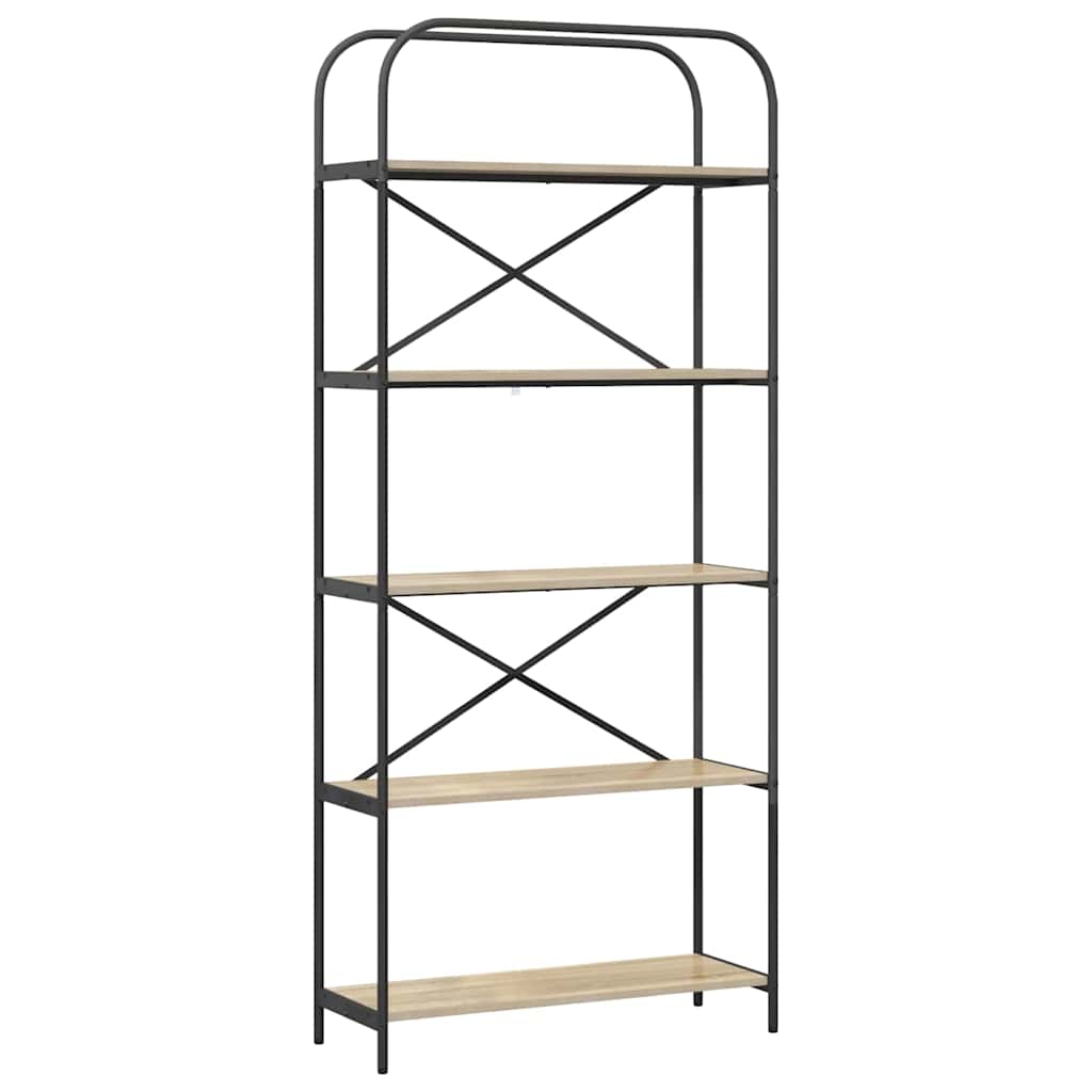 Bookshelf Sonoma Oak 80 x 30 x 183 cm Engineered wood