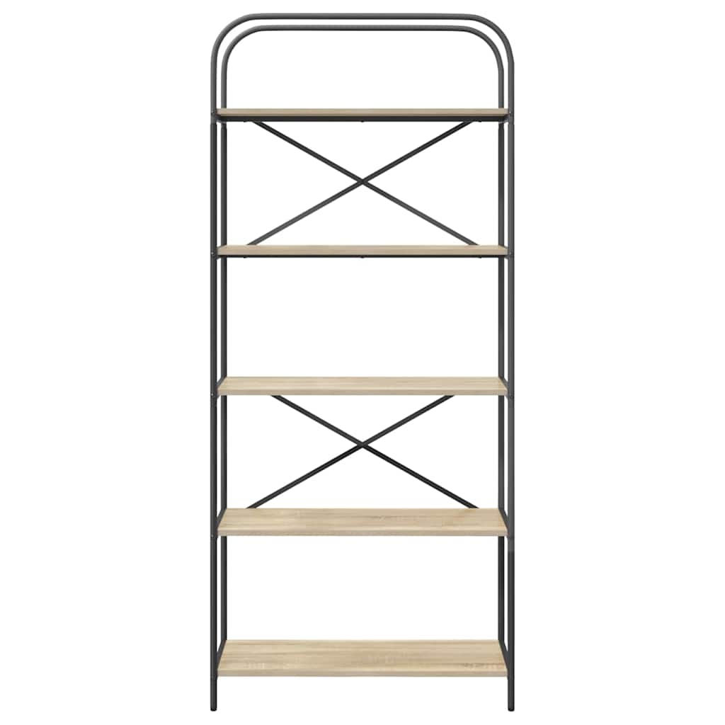 Bookshelf Sonoma Oak 80 x 30 x 183 cm Engineered wood