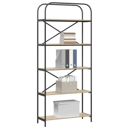 Bookshelf Sonoma Oak 80 x 30 x 183 cm Engineered wood